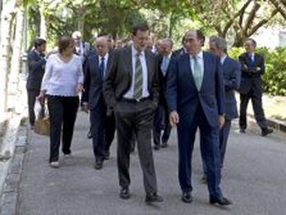 El presidente del Gobierno, Mariano Rajoy, en su &uacute;ltimo encuentro con el Consejo Empresarial para la Competitividad.
