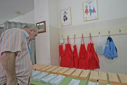 Un colegio electoral, el pasado 24 de mayo. 