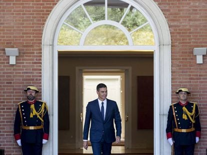 Pedro Sánchez en el La Moncloa.