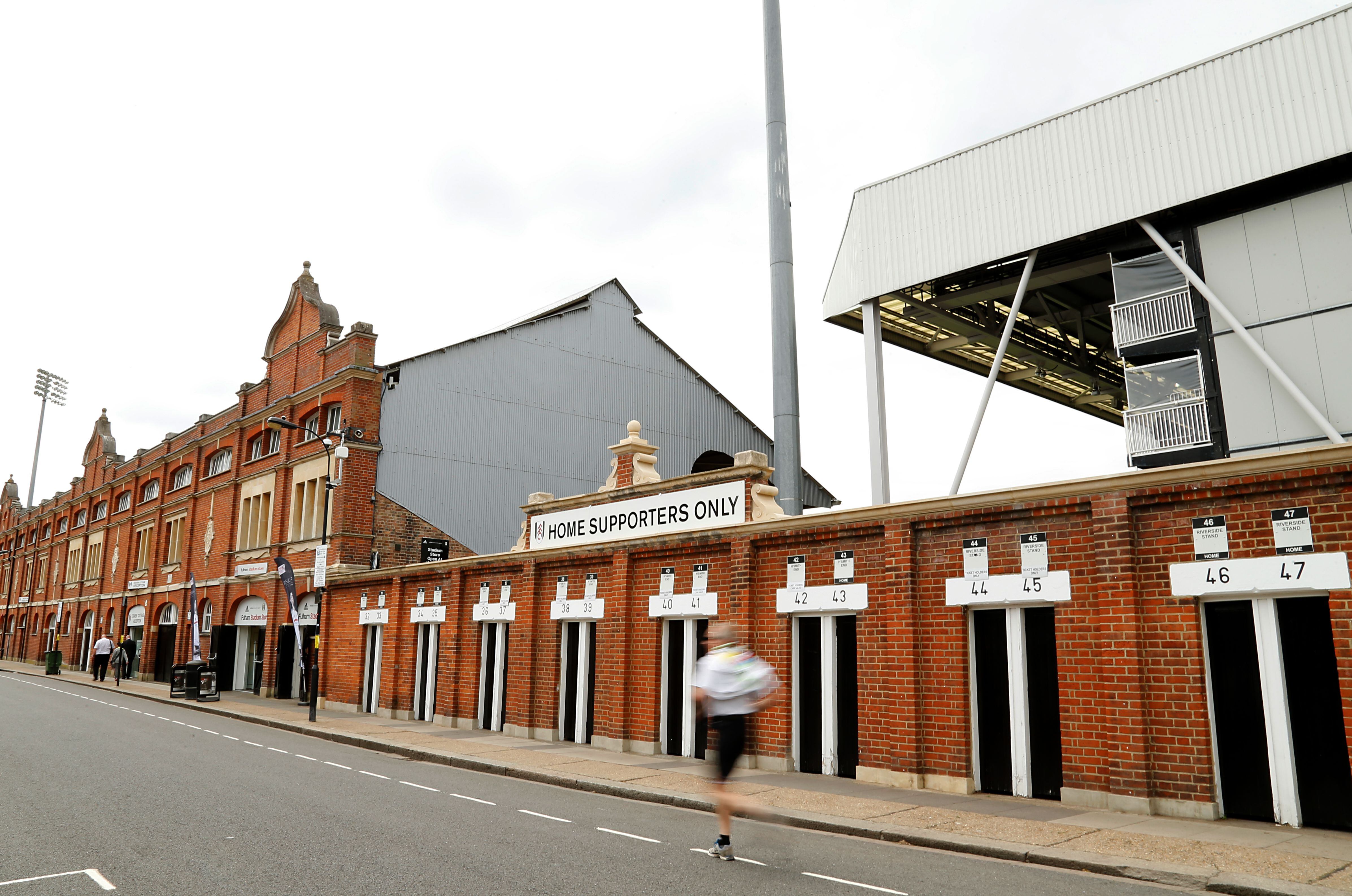 Vista general del Craven Cottage en la actualidad. Este estadio se encuentra en el barrio acaudalado de Fulham, Londres.