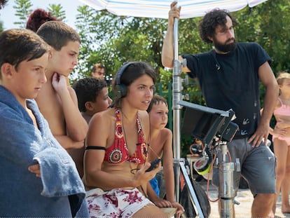 Lucía Alemany rodando La Inocencia