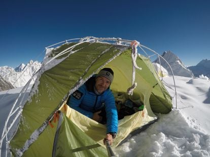 El alpinista Sergi Mingote, en una de sus expediciones.