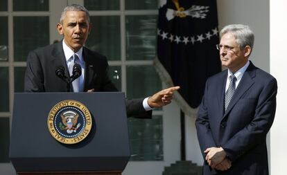 El presidente Barack Obama y el juez Merrick Garland.