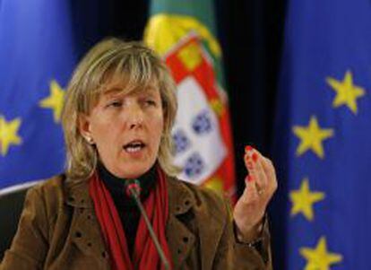 La ministra de Finanzas de Portugal, Maria Lu&iacute;s Albuquerque