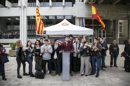 Acto de Societat Civil Catalana en la Universidad Aut&oacute;noma de Barcelona.