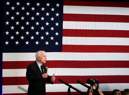 John McCain, durante un acto electoral en Kenner (Luisiana) el pasado martes.