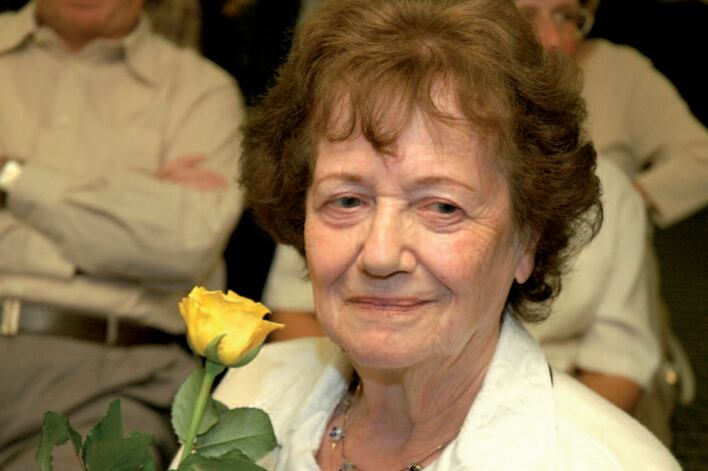 La superviviente del Holocausto Dita Krauss en Israel, donde reside en la actualidad.