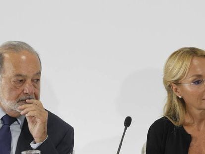 Carlos Slim y Esther Alcocer Koplowitz.