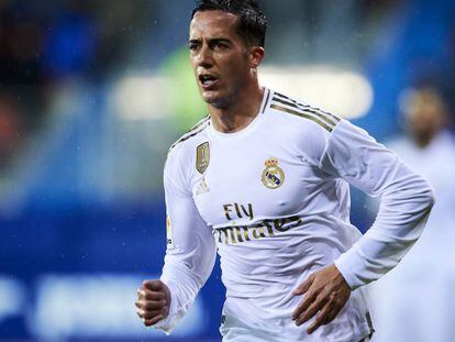 Lucas Vázquez, en su último partido ante el Eibar.