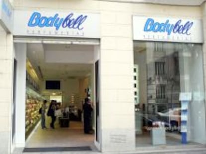 Fachada de una tienda de Bodybell en Madrid, participada por Dinamia.