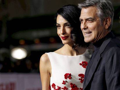 Amal y George Clooney, en Los &Aacute;ngeles.