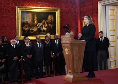 La ceremonia ha sido presidida por Penny Mordaunt (en la imagen), líder de la Cámara de los Comunes y presidenta de este consejo tradicional que data de 1707.