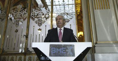 El presidente de BME, Antonio Zoido, este viernes.