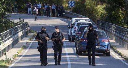 Lugar donde fue abatido el terrorista del atentado de la Rambla de Barcelona.