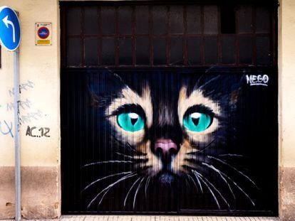 Este mural de Jorge Merino (Nego) forma parte de la iniciativa Galería Urbana de Salamanca.