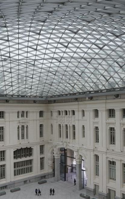 Interior del Palacio de Cibeles, sede del Ayuntamiento, tras las obras de rehabilitación de 2011.