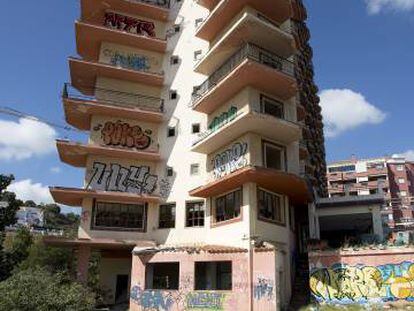 El Hotel Velazquez, cerrado y en estado de abandono.