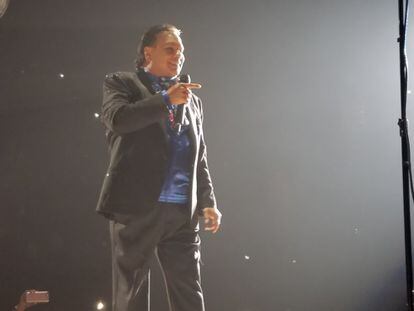 Presentación de Juan Gabriel en el Forum de Inglewood, California, este viernes 26 de agosto, como parte de la gira "MeXXIco es todo".