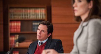 Michael J. Fox, en un fotograma de la serie 'The Good Wife'.