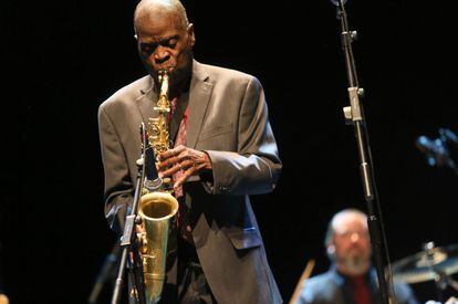 Maceo Parker, en la actuaci&oacute;n del Auditori.