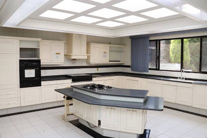 The luxurious kitchen of the house that belonged to Amado Carrillo Fuentes.