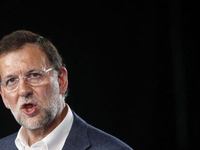El presidente del PP, Mariano Rajoy, en Cerdanyola del Vall&egrave;s (Barcelona)