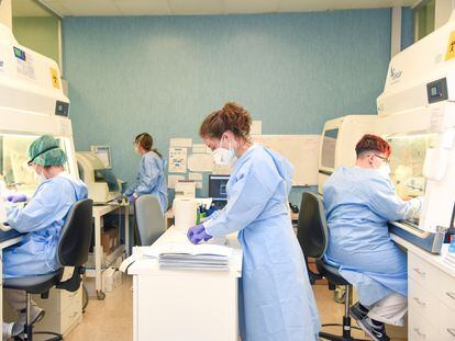 Laboratorio del hospital Sant Joan de Déu de Barcelona