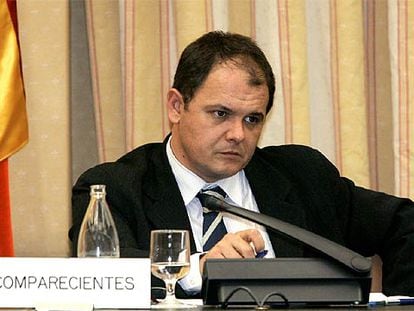 El secretario de Estado de Economía, David Vegara, durante la comparecencia en el Congreso.