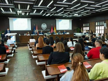 Sala de actos de la Escuela de Práctica jurídica de la Universidad Complutense