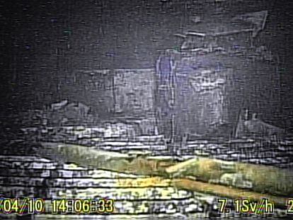 Imagen captada por el reactor en la vasija del reactor 1.