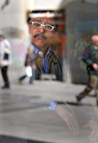 El escritor mexicano Sergio González Rodríguez, en Madrid.