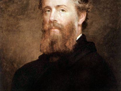 Herman Melville (1819-1891) pintat per Joseph Eaton  el 1970.