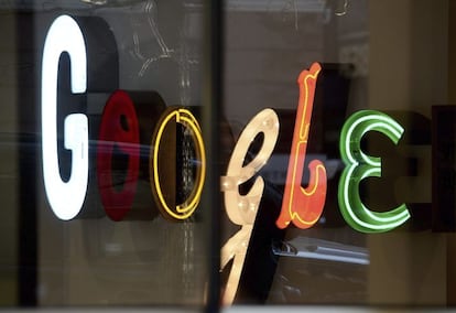 Cartel de Google en sus oficinas de Estados Unidos.