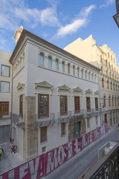 Fachada del Centro de Arte Hortensia Herrero, en el centro de Valencia, en una imagen cedida por la fundación.