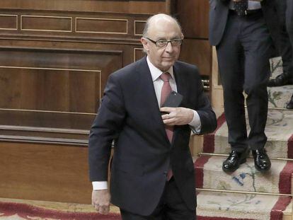 Crist&oacute;bal Montoro, en el Congreso de los Diputados