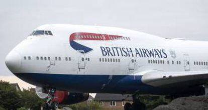 Un avión Boeing 747 de British Airways.