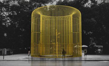 Así quedará la obra de Ai Weiwei 'Good fences make good neighbors'.