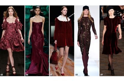 65. Jill Stuart. 66. Monique Lhuillier. 67. Valentino. 68. Herve Leger by Max Azria. 69. Ralph Lauren Collection.