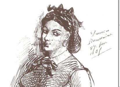 Retrato de Jeanne Duval. Musée d'Orsay.