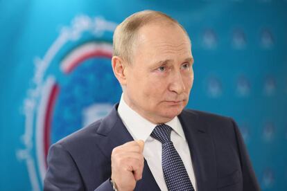 Vladimir Putin este miércoles 20 de julio, después de una conferencia en Tehrán (Irán)