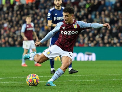 Coutinho, con el Aston Villa.