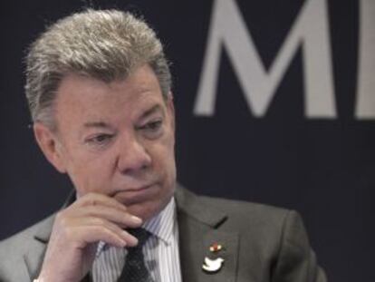 Santos, en un acto en enero.