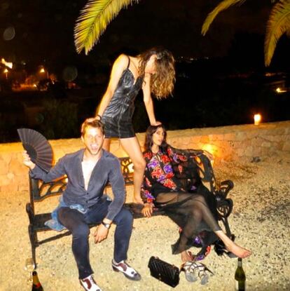 Frankie Rayder, Derek Blasberg y Jamie Bochert.