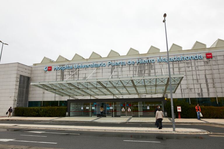 Fachada del hospital Puerta de Hierro, en Majadahonda, el pasado 3 de noviembre.