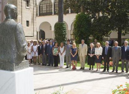 El Parlamento andaluz durante el homenaje institucional a Blas Infante
