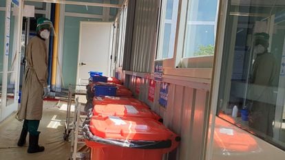 Una estancia del Millenium COVID19 Center, un hospital de campaña en Etiopía.