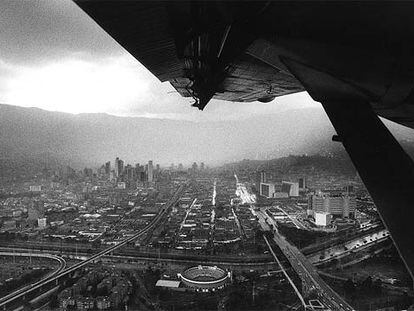 Vista aérea de la ciudad colombiana de Medellín.