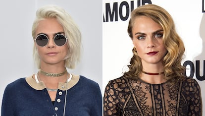 Cara Delevingne

Del rubio cenizo al que nos tiene acostumbrados, la modelo y actriz ha sorprendido con una melena más corta y teñida de rubio platino que lució en el último desfile de Chanel.