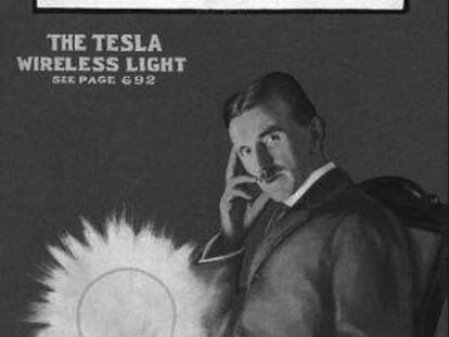 Portada de la revista &#039;Electrical Experimenter&#039; sobre Nikola Tesla.