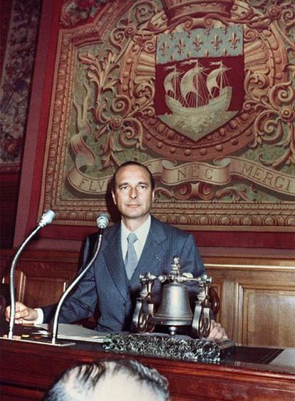 Jacques Chirac, en una foto de 1977, como alcalde de París.